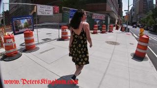 Latina Lucy Sunflower Public Flashing and Creampie 2