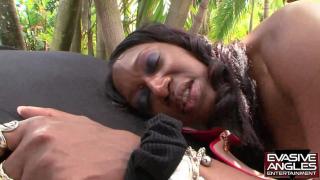EVASIVE ANGLES Horny Black Mothers 14 Scene 4. Anjel Devine is a Jungle MILF and get a Black Dick 4