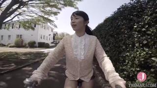Pretty Asian Babe Gets Filmed Upskirt while Riding Bicycle 3
