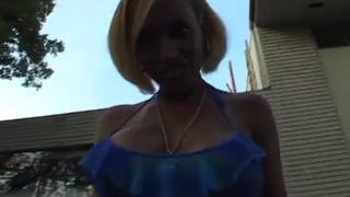 Black Guy Picks up Big Booty Ebony MILF in Blue Dress and Fucks her Tight Pussy 1