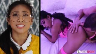 LookAtHerNow - Exotic Babe Ember Snow Deepthroat Big Cock and Fucked Hard on Bed 2