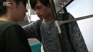Japanese Young HOT IKEMEN has a Sex with a Man who just Met in the Bus and People around them Start 2