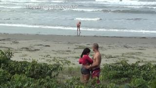 Brazilian Couple Worries about Movement on the Beach, but Realizes Fantasy of Fucking in Public 6