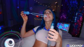 Beautiful Bubbly Jewelz Blu Bounces on Cock 2
