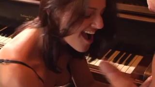 Petite Babe did Handjob on her Piano Teacher's Big Cock 2