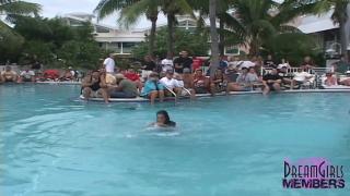 MILF Wet T Contest at Swinger Pool Party Part 1 9