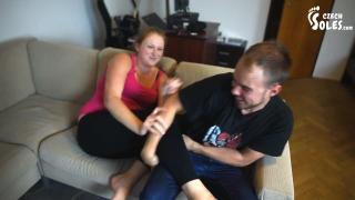 Tickling Submission Fight - Boy vs Girl (foot Tickle, Big Feet, Bare Feet, Foot Fetish,foot Worship) 2