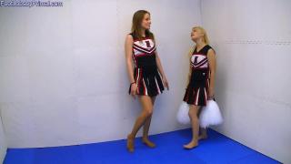 Cheerleaders use their Pantyhose Feet to get what they want 1
