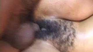 Bushy Pussy African MILF Gets Rough Fucked on the Couch 11