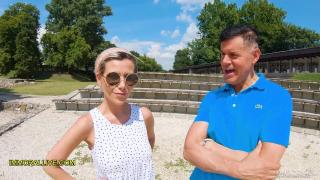 BUSTY BLONDE STEP MOM GOES to the ROMAN RUINS with HER SON LEARNS SOMETHING NEW! 6
