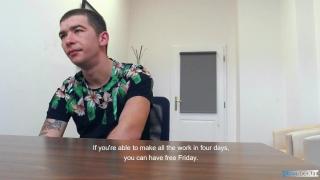 BigStr - Rough looking Broke Czech Guy needs that Money & Swallows a Big Cock POV 5