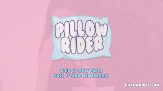 PILLOW RIDER Petite Young Laura Dior Fingers her Pussy and Humps Pillow Til she Cums 5