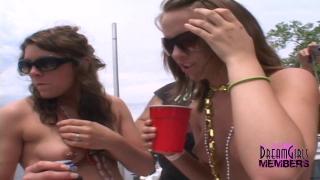 Party Girls Flash Tits & Pussy in the Ozarka 11