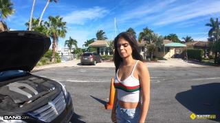 Roadside - Stranded Latina Teen Fucked by Roadside Assistance 3