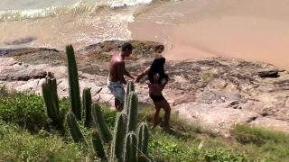 Very Sexy Brunette Takes her Friend to the Beach to get Fucked in her Eager and always Wet Cunt 1
