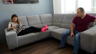 Sister's Smelly Pantyhose, Boots and Feet Fantasy (worn Pantyhose, Smelly Nylon, Step Sister Feet) 3