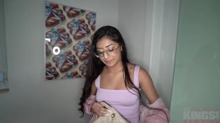 Petite Amateur Nerd Binky with Glasses Takes Big Dick 1