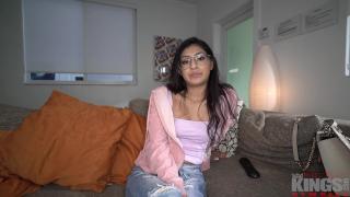 Petite Amateur Nerd Binky with Glasses Takes Big Dick 5