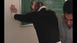CUTE TEEN AVERY CAIGHT CHEATING AND SPANKED BY DETENTION TEACHER 8