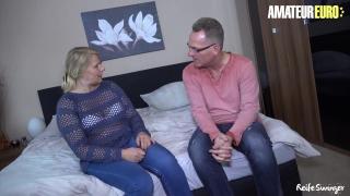 ReifeSwinger - Mature German Housewife makes her Husband Cum Hard 3