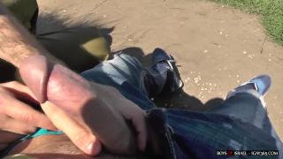 An Israeli Soldier Gets a Big Cock in Public 3