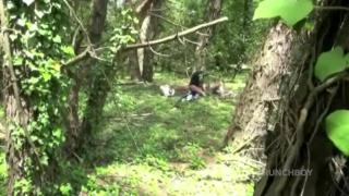 725 Slut Fisted by Daddy in Exhib Cruising Forest 1