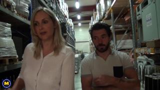 Tall Blonde MILF with Huge Tits Gets a Hardcore Anal Fuck in the Warehouse 3