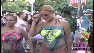 Bare & Bodypainted Tits & Pussy in Key West 6