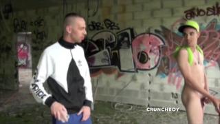 786 French Slut Fucked Outdoor by 2 Scally Boys Domiantns Rapidly 11
