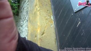 Public Sex at a Monument with German Slut and Sperm Walk with Inseminated Face 8