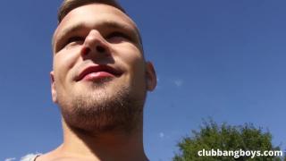 Blonde Boy getting Ass Fucked in Public - by ClubBangBoys 12