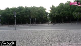 Public Blowjob of Thin German Blonde before Hot POV Outdoor Sex in the Park 3