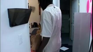 Barley Legal Ebony Maid Gets Fucked by her Boss 2