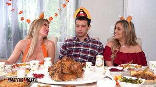Crazy Cuckold Threesome Thanksgiving - Amateur Boxxx 3