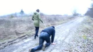 Walking the Doggy in the Cold - Boots Worship (femdom, Footdom, Boots Licking, Foot Slave on Leash) 3