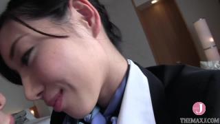 Pretty Japanese Flight Attendant has a Secret Desire to get Banged Hard for Huge Facial 3