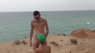 Israeli Gay Couple having Sex at the Beach in Tel Aviv 8