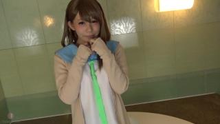 Hentai Cosplay -japanese Pornstar Marie Konishi in School Uniform Costume gives a Hot Blowjob! 2