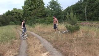 German Outdoor Bareback Biker 1
