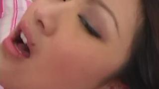 Cute Barley Legal Asian Step Sister with Natural Tits and Perfect Shaved Pussy Gets Licked and Fucke 6