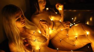 Three Girls and the Christmas Lights - Beautiful Czech Girls Showing Pussies in the Christmas Time 7