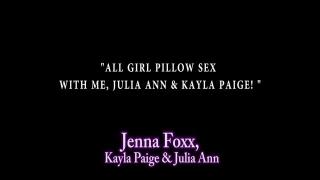 All Girl Pillow Sex with Jenna Foxx, Julia Ann & Kayla Paige! 1