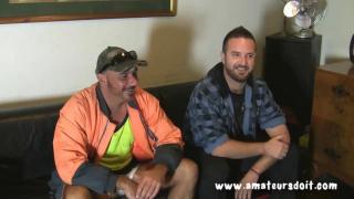 Cum Soaked Man Fur & Deep Throating Ben and Bo two Dirty Hairy Australian Men 3