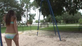 Two Hot Teens Shows Tits in the Park 2