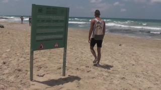 An Israeli Man goes to the Beach and Meets a Big Cock 3