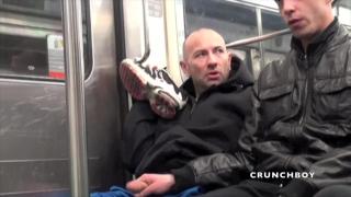 1376 Amazing Sneaker Submission in the Public Subway in Paris 12