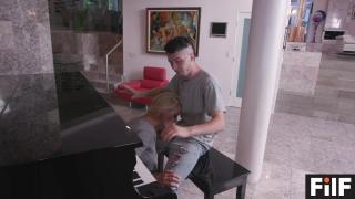 Horny Stepson Gets Mom to Fuck him during his Piano Practice 6
