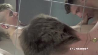 1410 ROMANTIk Exy French Twink Fucked by Julian in a Sling in Cruising Sauna 4