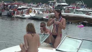 Naked Party Girls on a Boat during Holidays 3