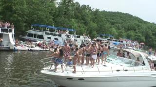 Naked Party Girls on a Boat during Holidays 7